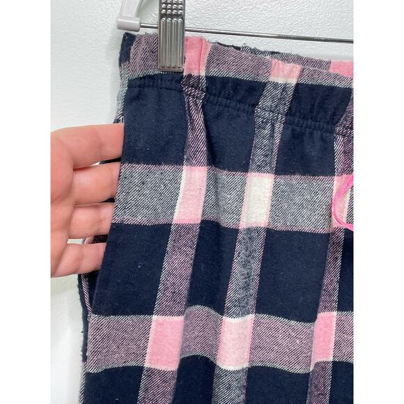 Lot 2 Bottoms Out Gal Pull On Drawstring Waist Flannel Sleep Pants Plaid Women L - Picture 3 of 16